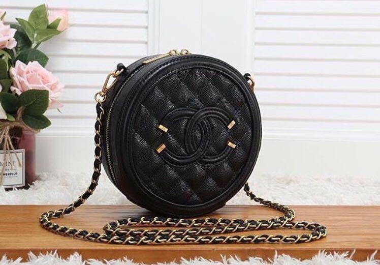 Carven Round Bag and Chanel Flats  Trini