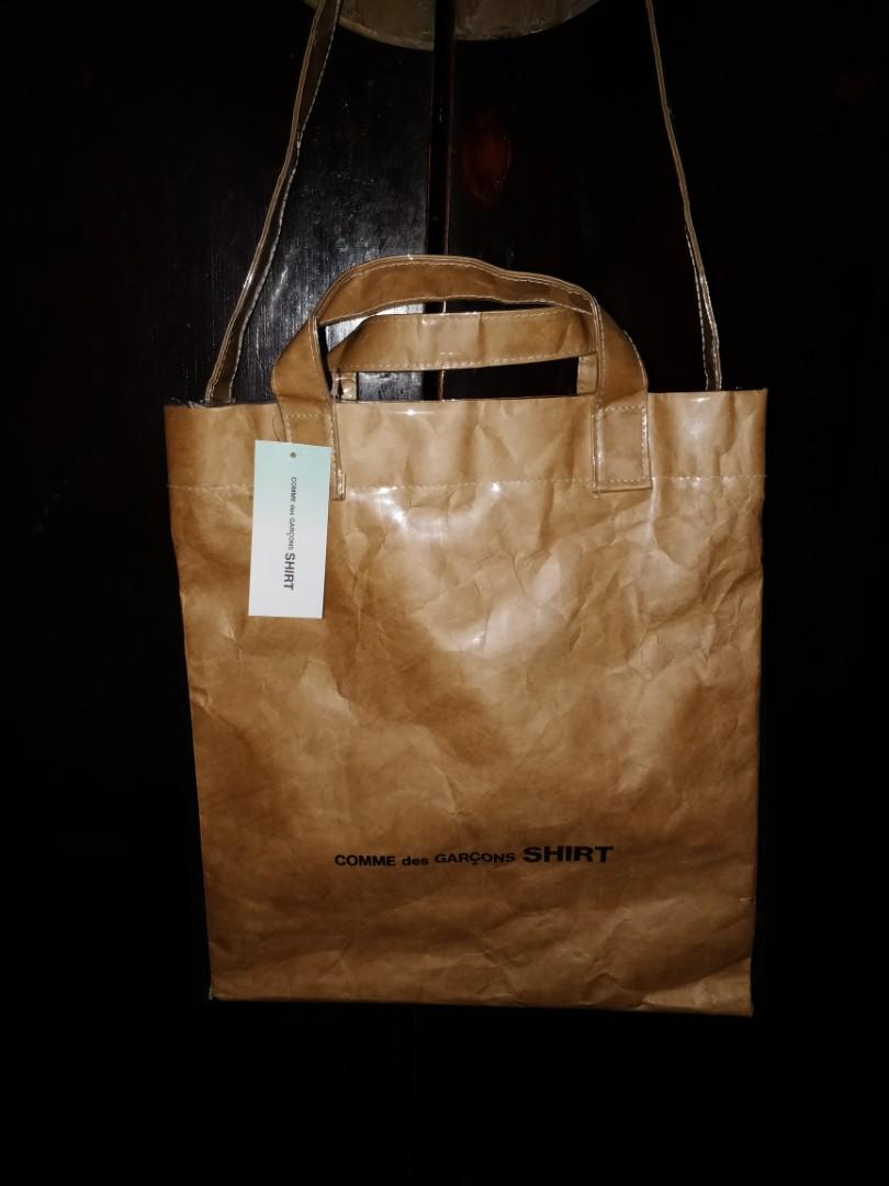 Comme Des Garcons Shirt PVC Messenger Tote Bag Men s Fashion Bags Sling Bags on Carousell