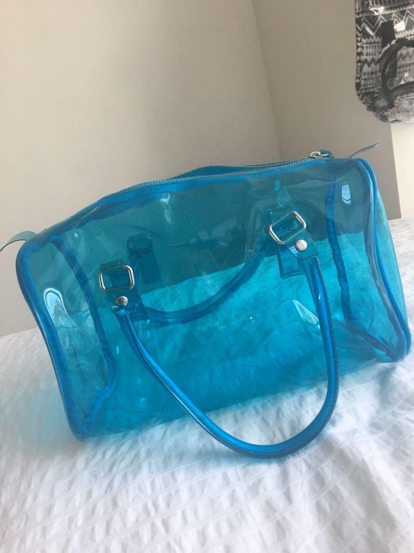 Blue 2025 transparent bag