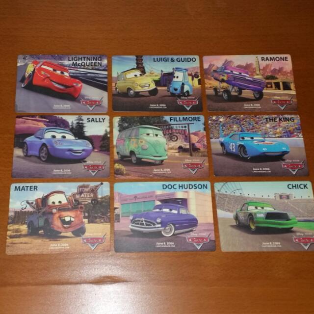 Disney Pixar Cars 2 Collectible Cards Set Of 9 Hobbies Toys Toys Games On Carousell