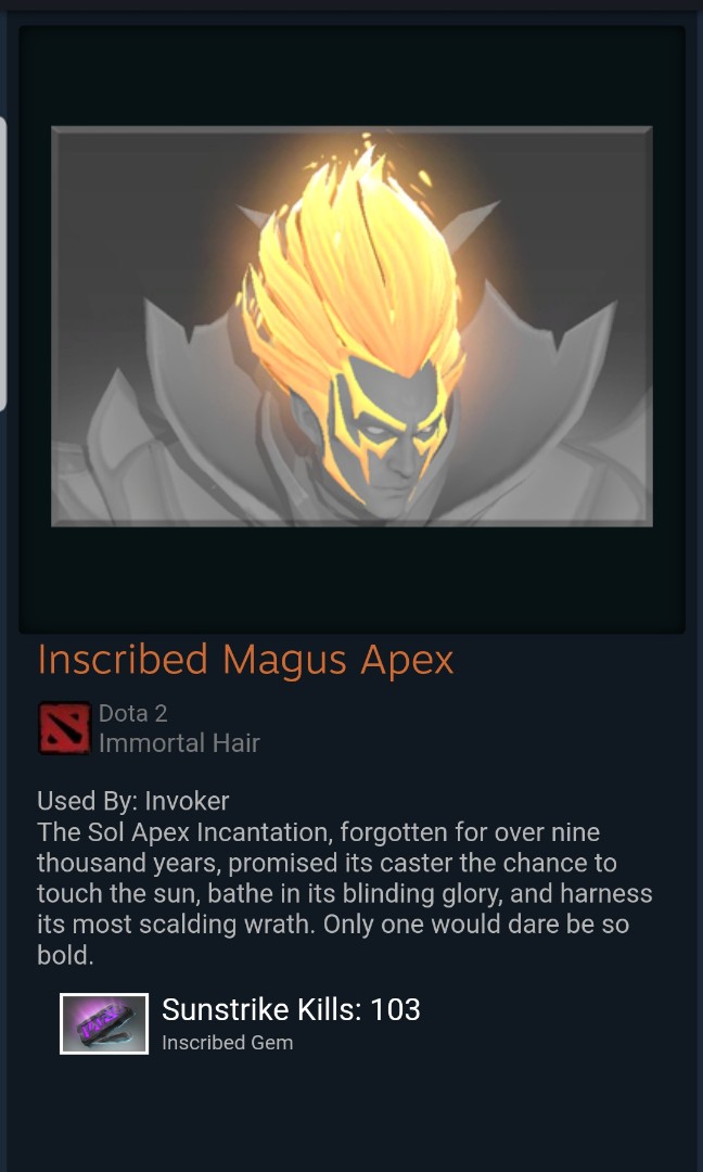 Dota 2 Invoker Immortal Magus Apex Toys Games Video