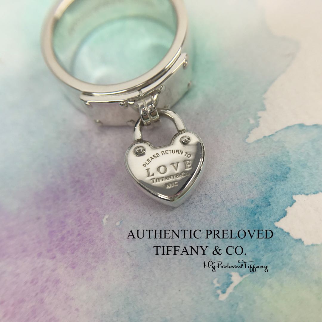 tiffany heart ring silver