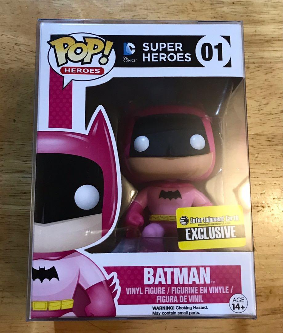 Funko Pop! Batman 01 Entertainment Earth Exclusive (Pink), Hobbies & Toys,  Toys & Games on Carousell
