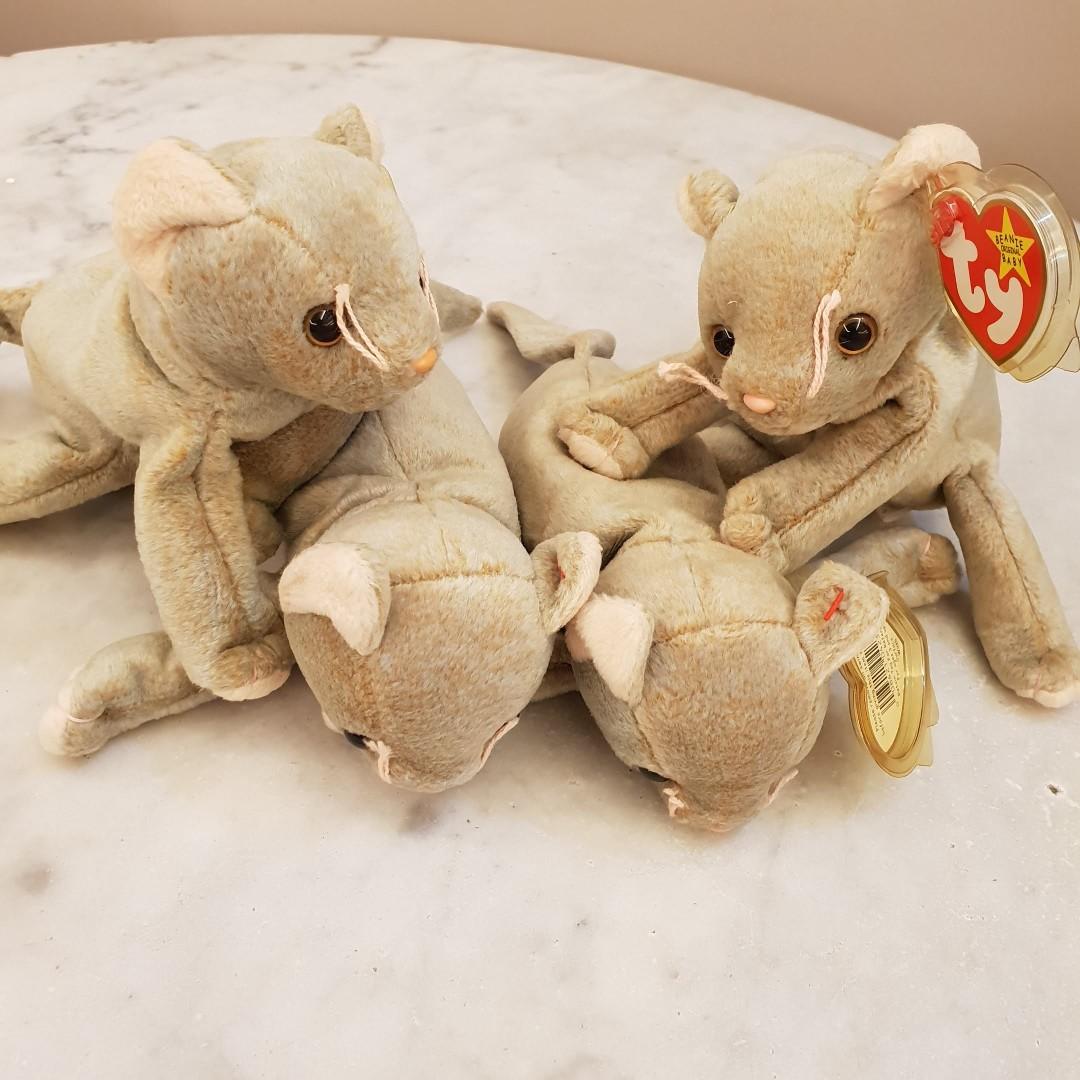 Genuine Ty Beanie Baby Scat The Cat 4 Available Brand New