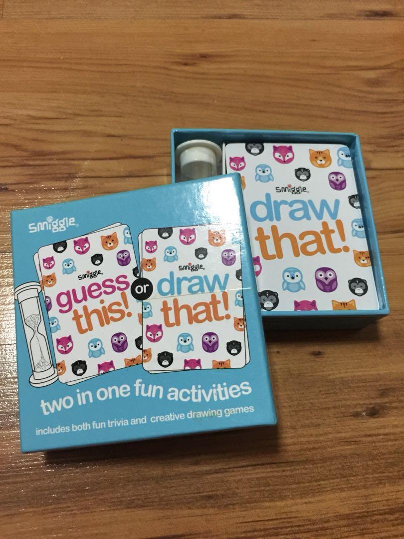 Guess This Draw That Toys Games Board Games Cards On Carousell