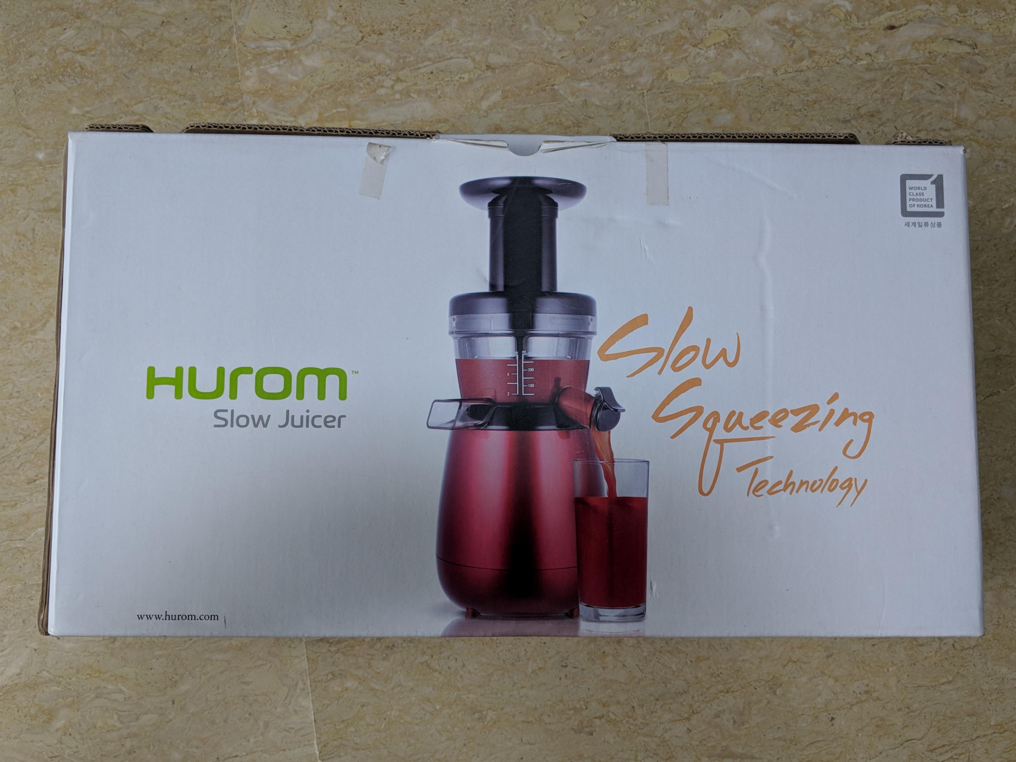 Hurom Slow Juicer HP 1500 Red, TV & Home Appliances, Kitchen Appliances