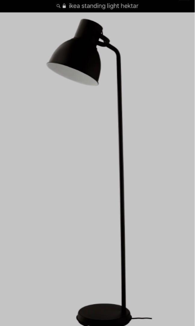 Ikea Hektar Floor Lamp Dark Grey Furniture Home Decor