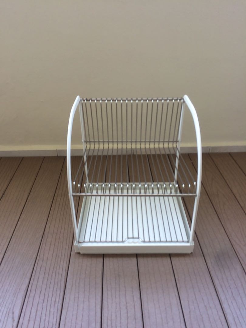Ikea Kitchen Dish Drying Rack Furniture Others On Carousell There are 30 wood dish drying rack for sale on etsy, and they cost $46.87 on average. carousell