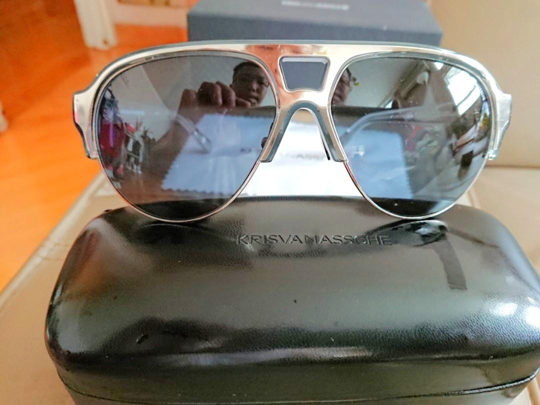 Linda Farrow/ Kris Van Assche men's sunglasses -black | Vinted