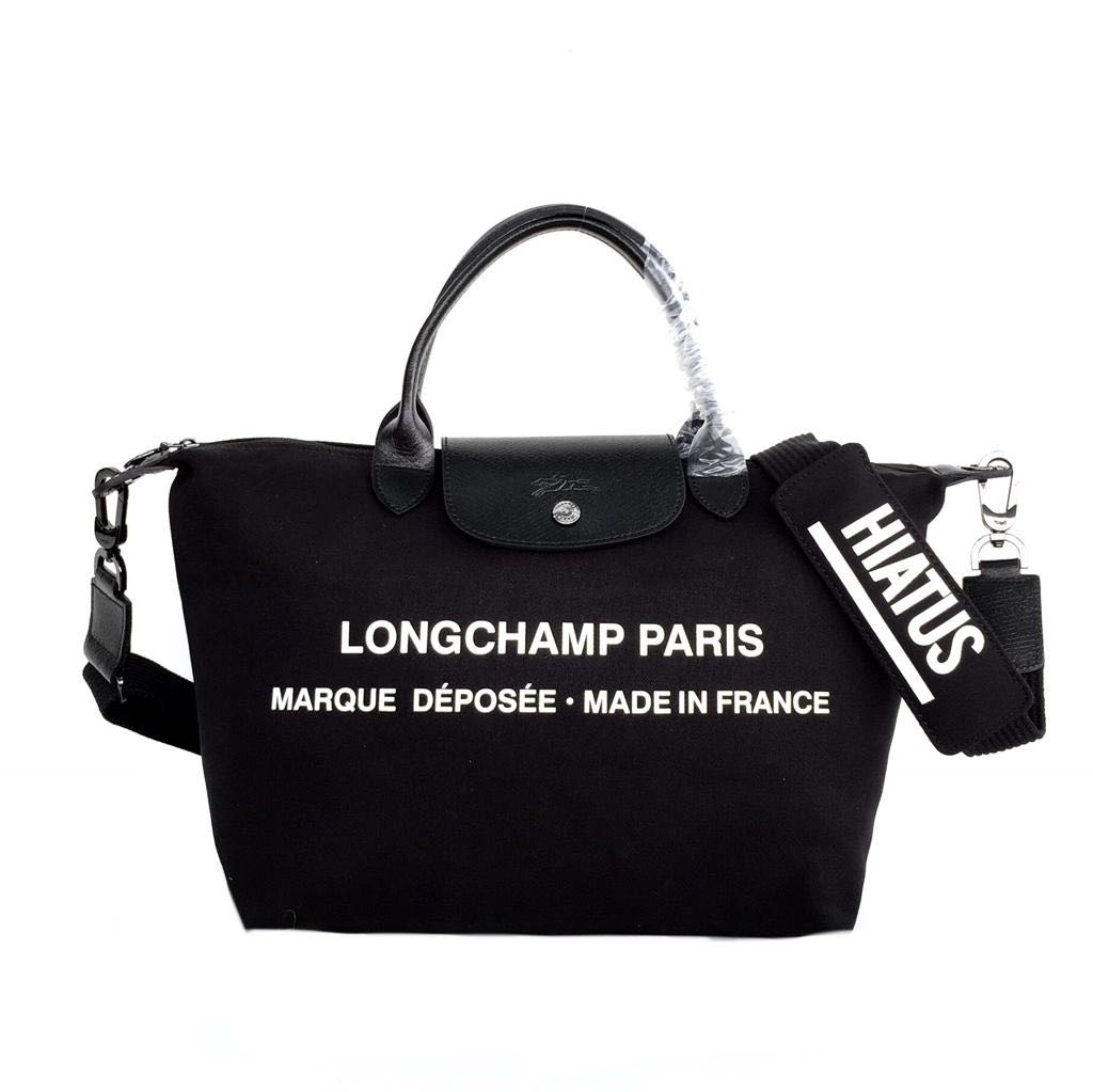 Longchamp X Shayne Oliver Travel Bag Small Black, Fesyen Wanita