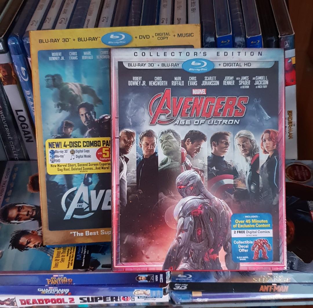 Marvel Avengers Age Of Ultron 3d Blu Ray Region A Music Media Cds Dvds Other Media On Carousell
