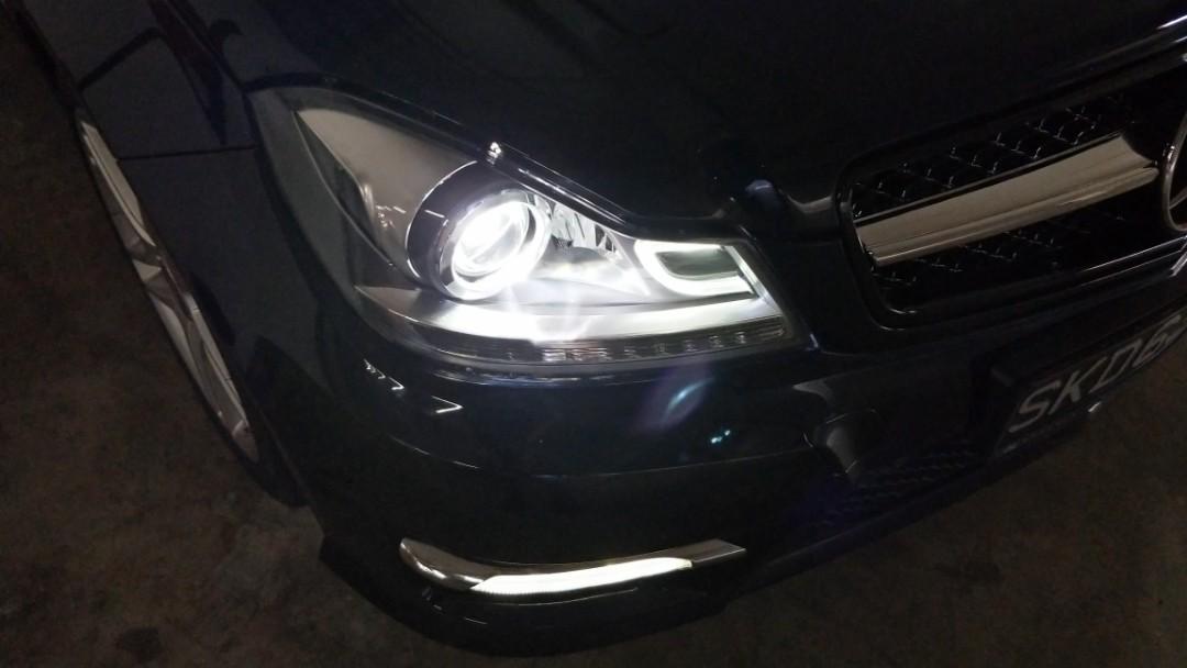 mercedes ils bi xenon headlamps w204 car accessories accessories on carousell