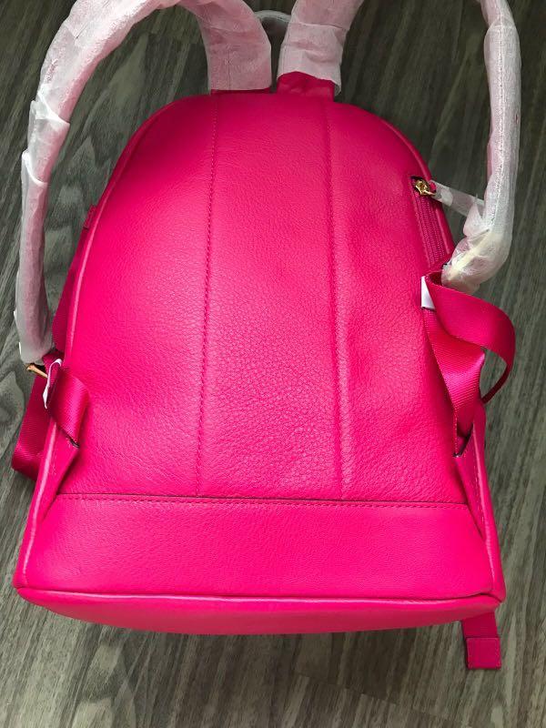 Michael kors sales pink leather backpack