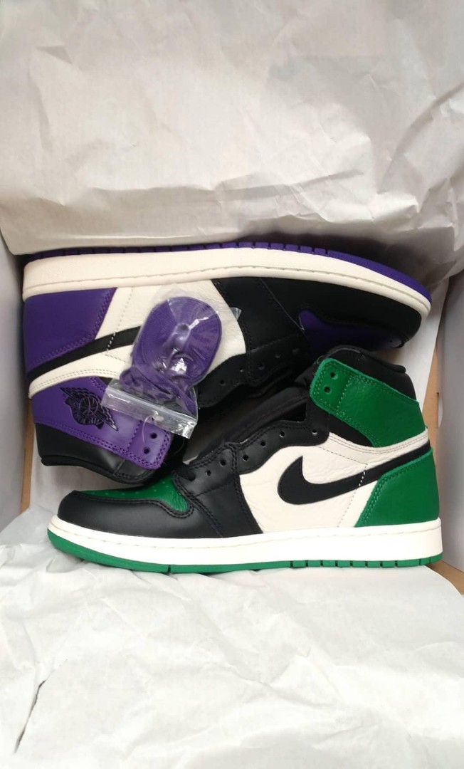 Nike Air Jordan 1 Court Purple / Pine 