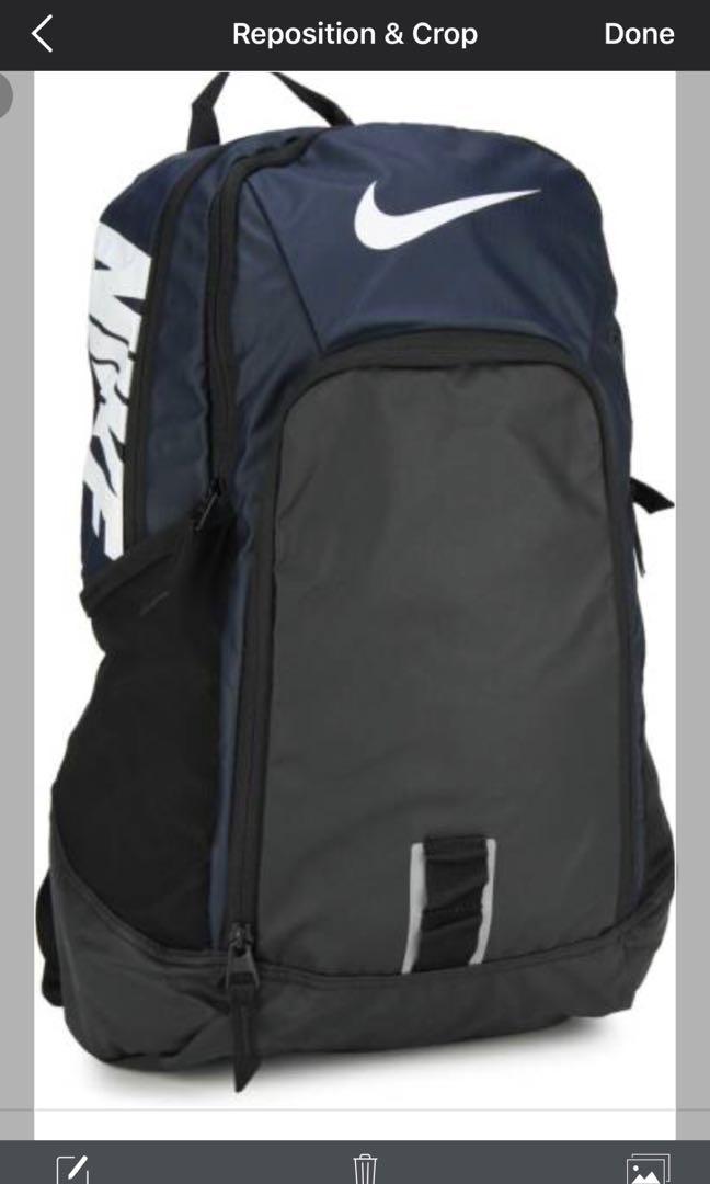 nike backpacks blue and black