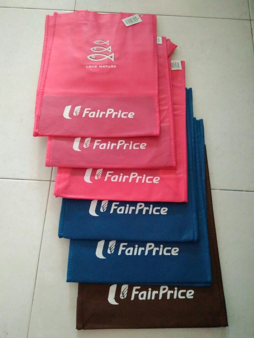 5 NTUC FairPrice Reusable Bags