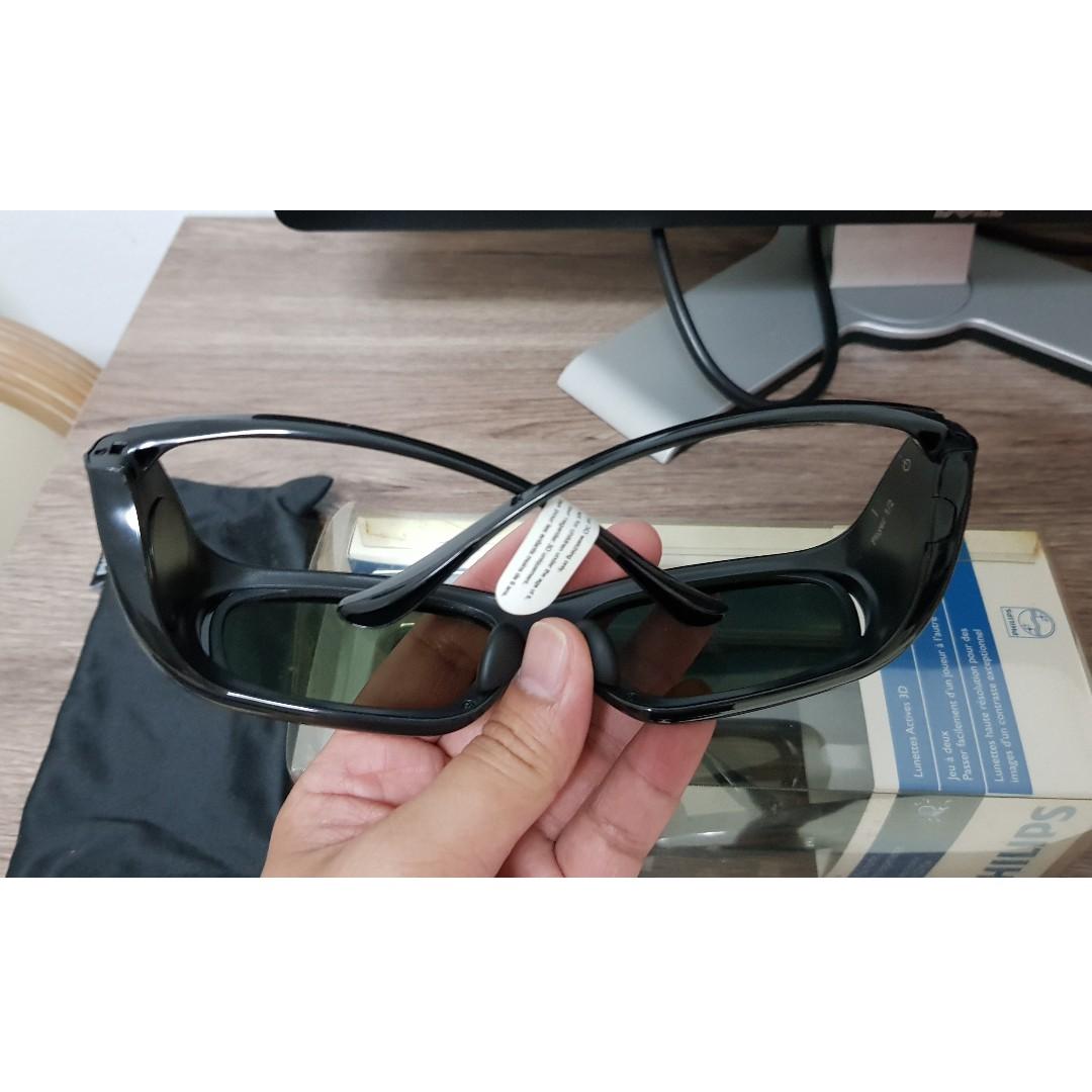 Philips active 3D glasses 2pcs, TV & Home Appliances, TV
