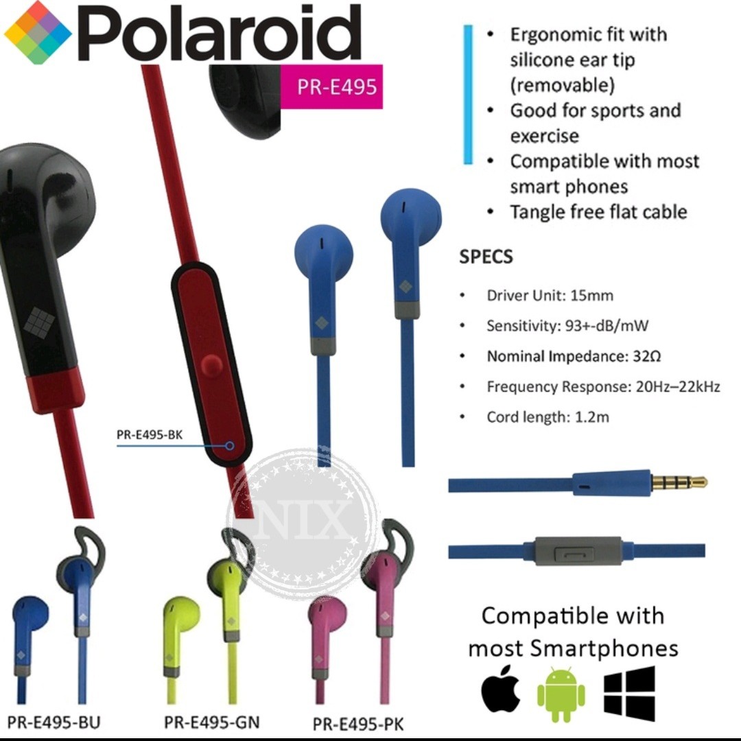 polaroid earphones
