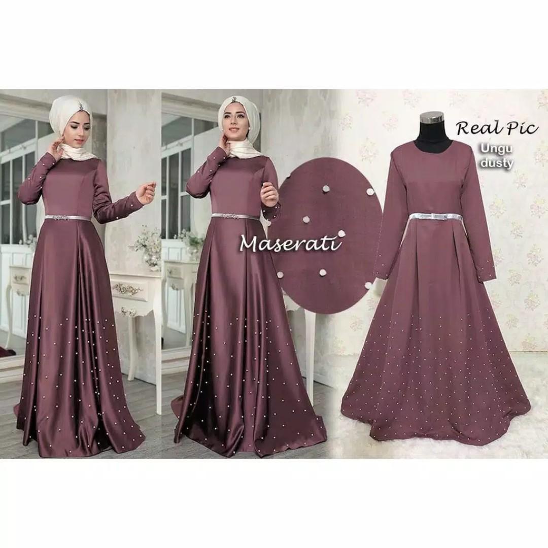 Pre order Maserati Maxi dress majlis formal long sleeve Muslimah wedding bridesmaid prom