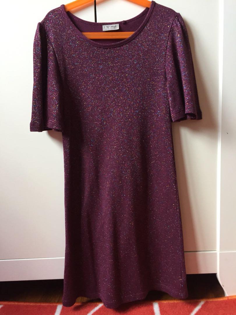 girls burgundy dress