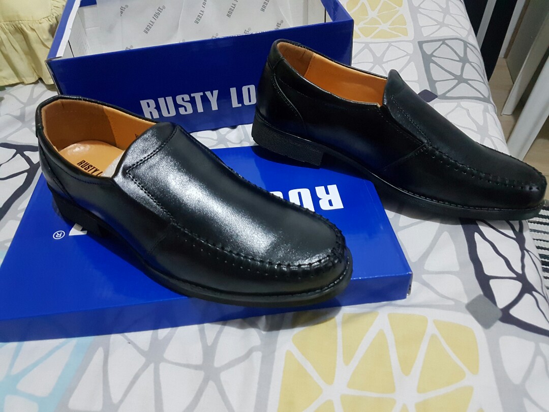 Rusty Lopez Black Leather Shoes size 41 or US 9