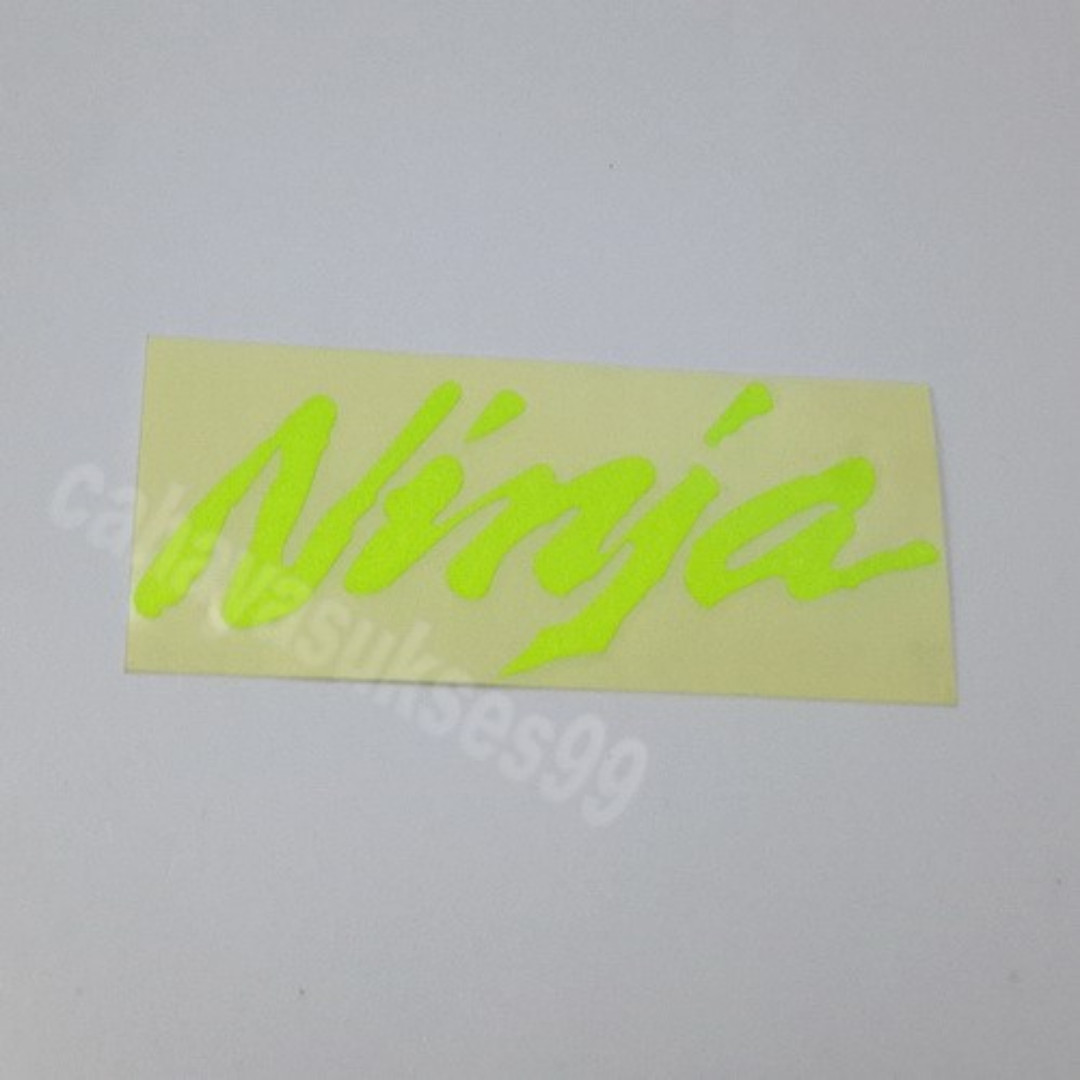 Sticker Cutting Ninja Hijau Stabillo 15cm X 6cm Size Besar Stiker