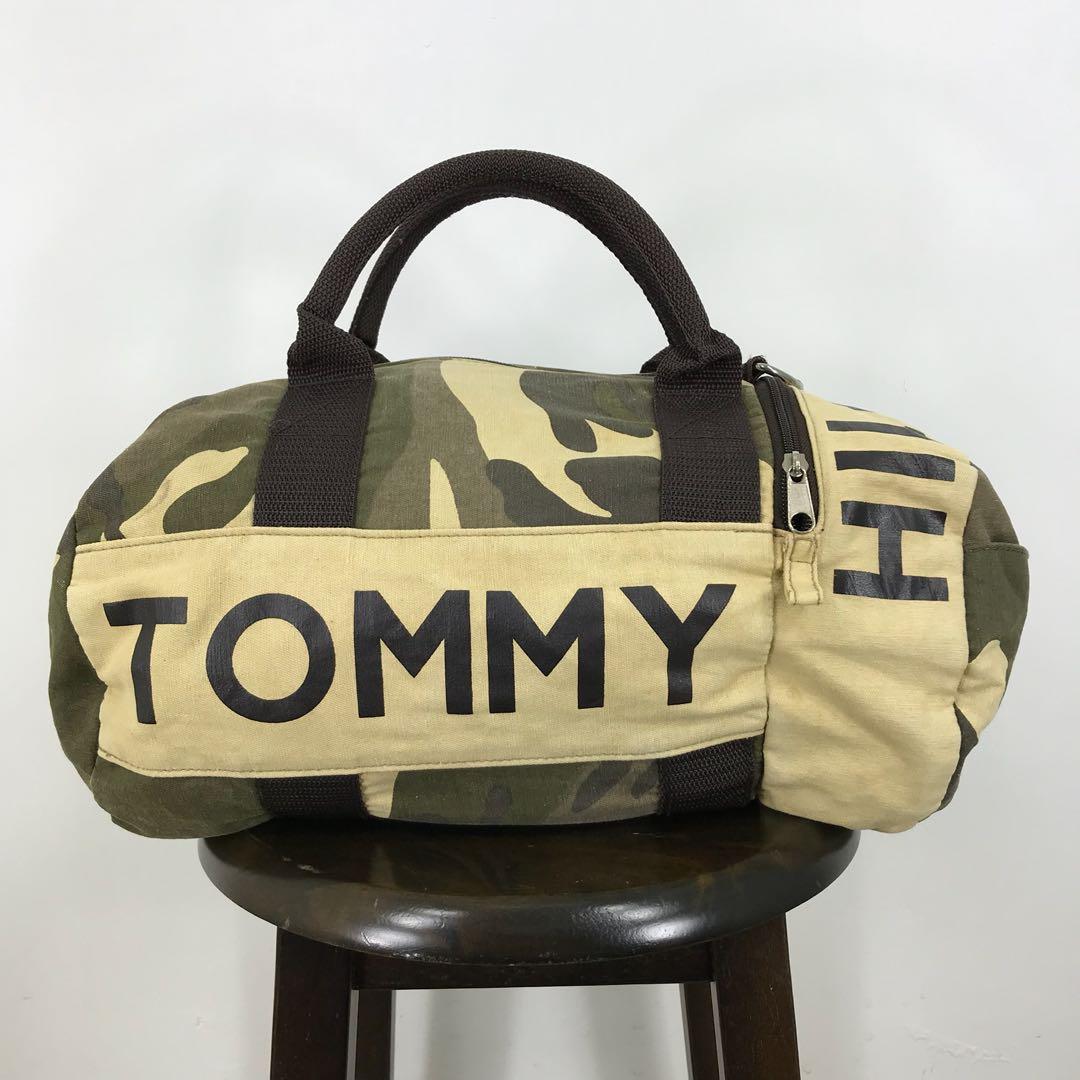 tommy hilfiger camo duffle bag