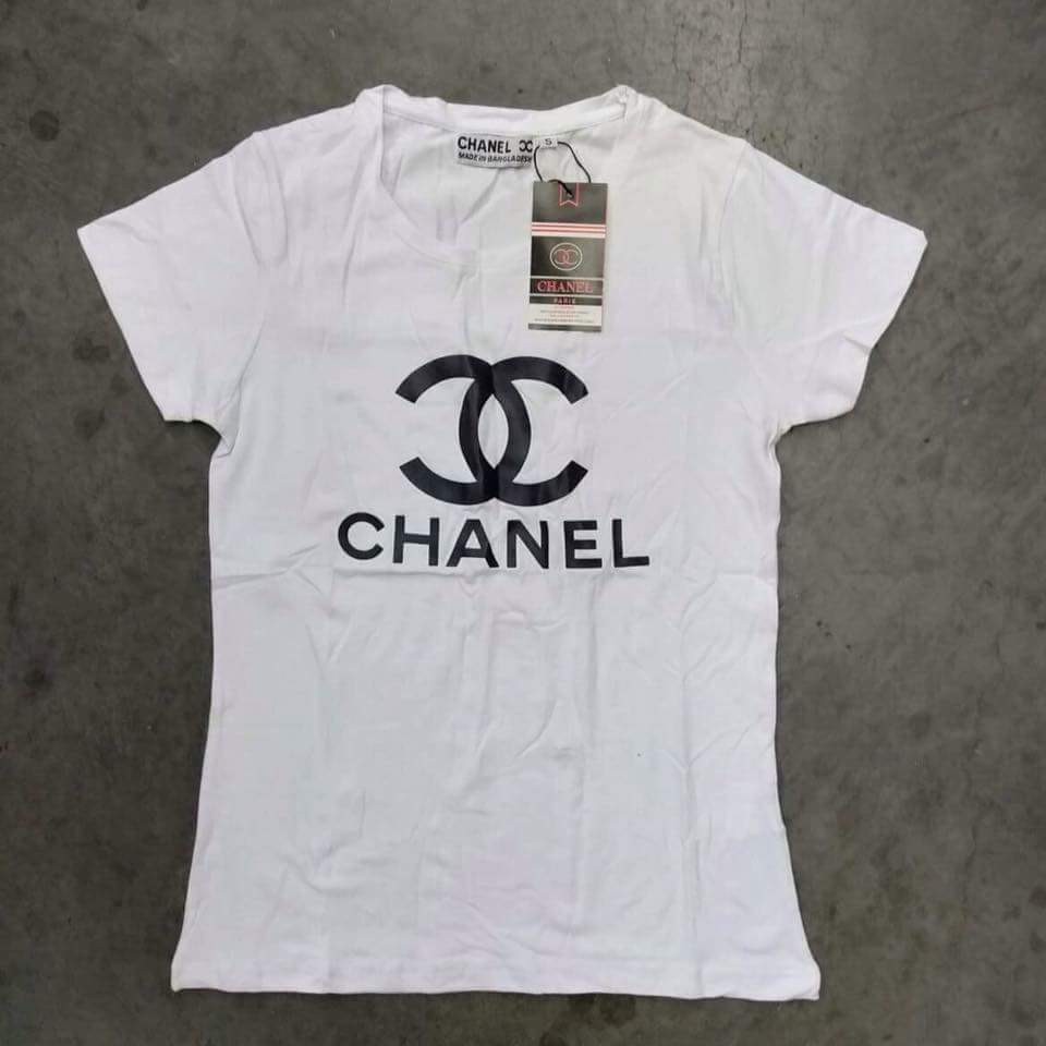 Chanel Tshirt, Women's Fashion, Tops, Shirts on Carousell