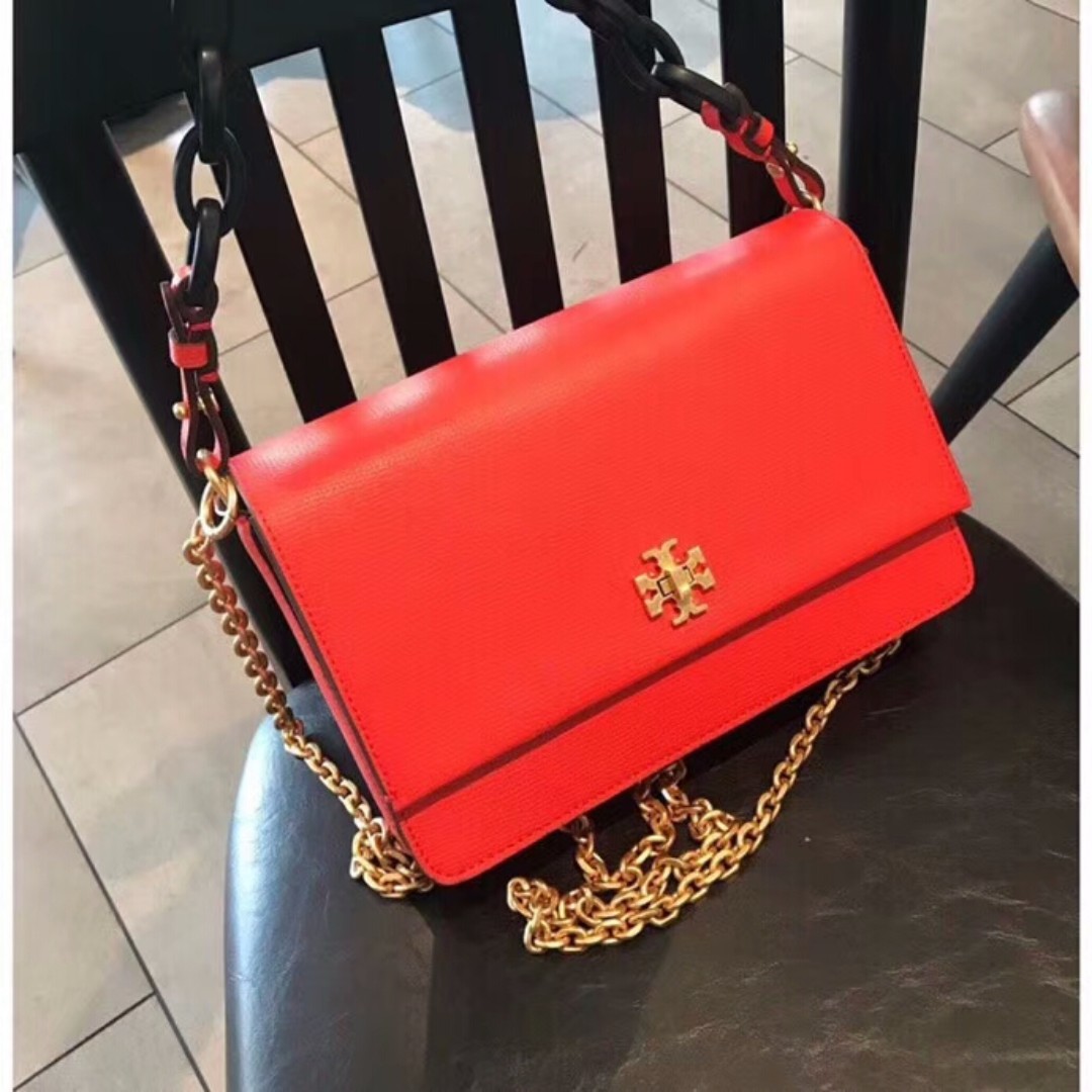 tory burch red sling bag
