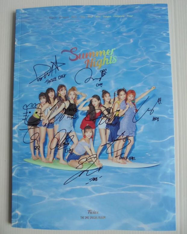 Twice Summer Nights Album Ver A Mina Cd All Member Hand Signed Autograph Hobbies Toys Memorabilia Collectibles K Wave On Carousell
