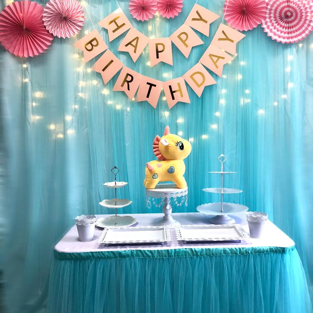 Unicorn Tiffany Blue Birthday Decoration Lifestyle Services