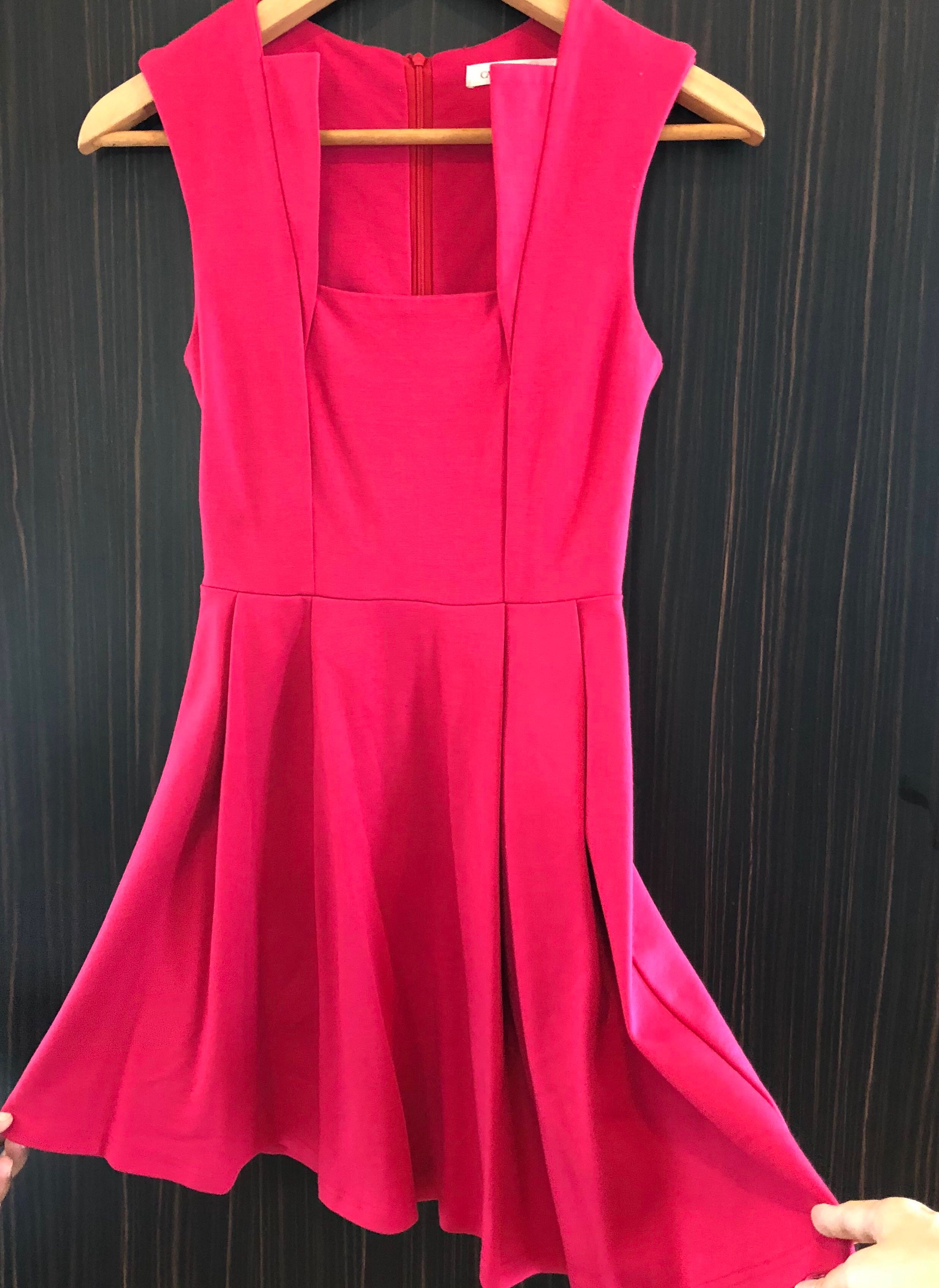 Hot Pink Short Dress On Hanger