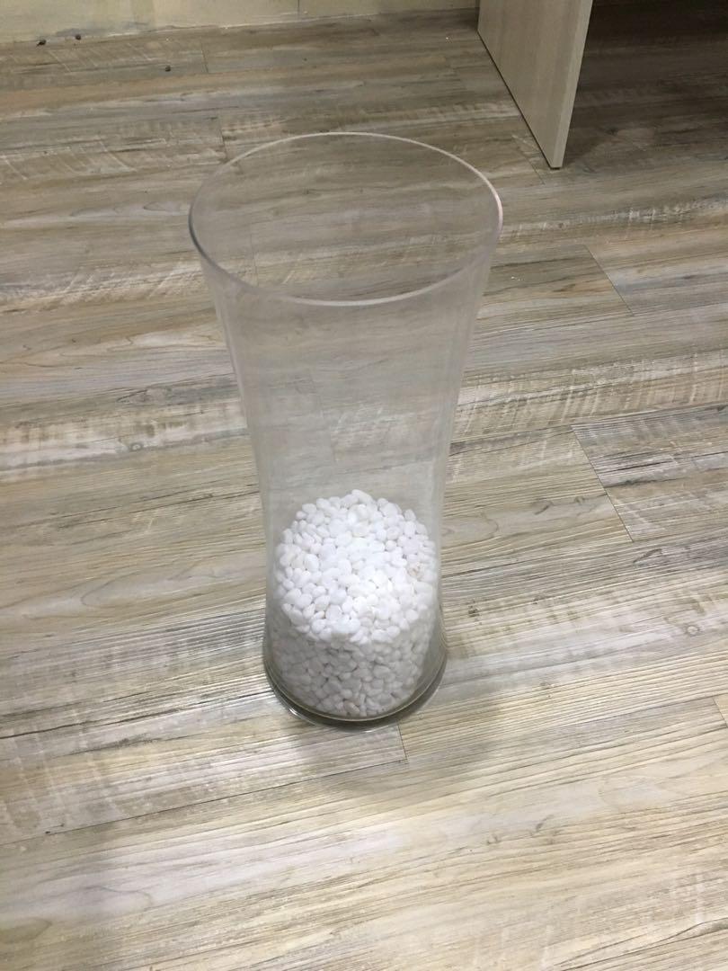 Vase Thick Glass Vase Tall Vase Home Decor Table Vase Flower Vase
