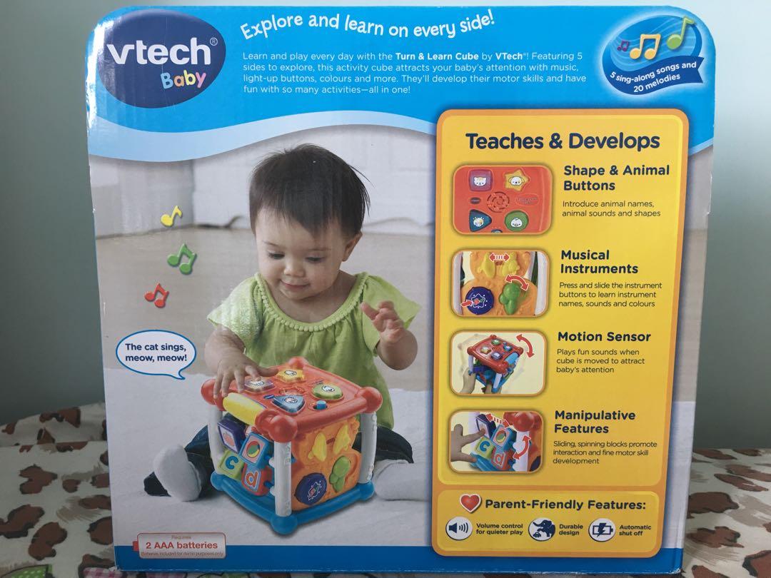 Baby Vtech Turn and Learn Cube Learning Toys For Child