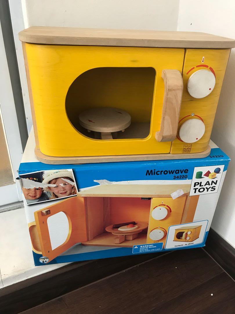 wooden play microwave