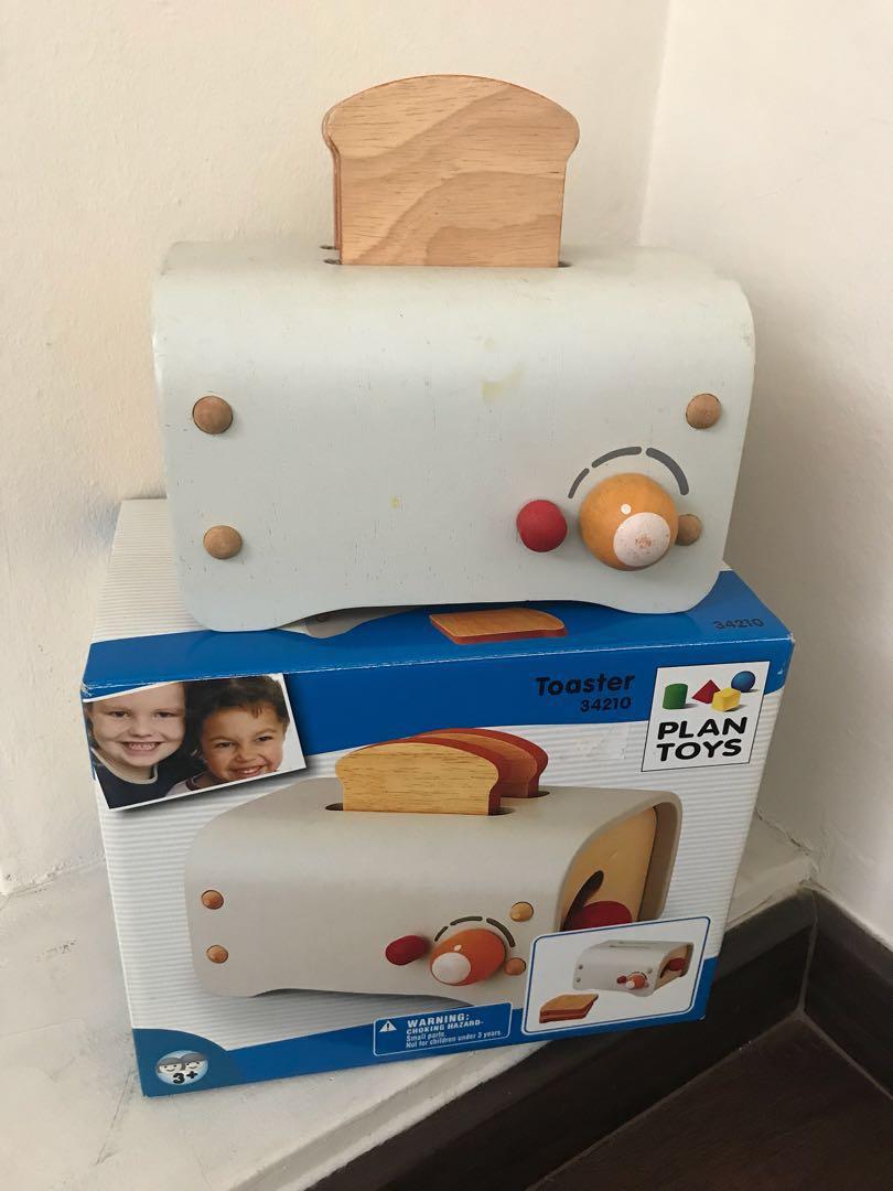 wooden toaster toy