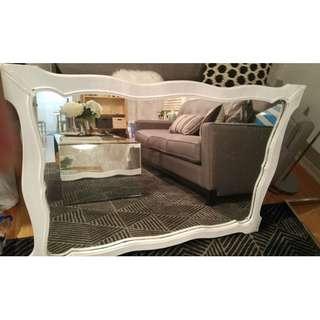 Large White Mirror