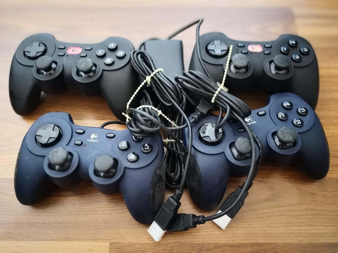 4 X Logitech Usb Gaming Controllers Toys Games Video Gaming Gaming Accessories On Carousell