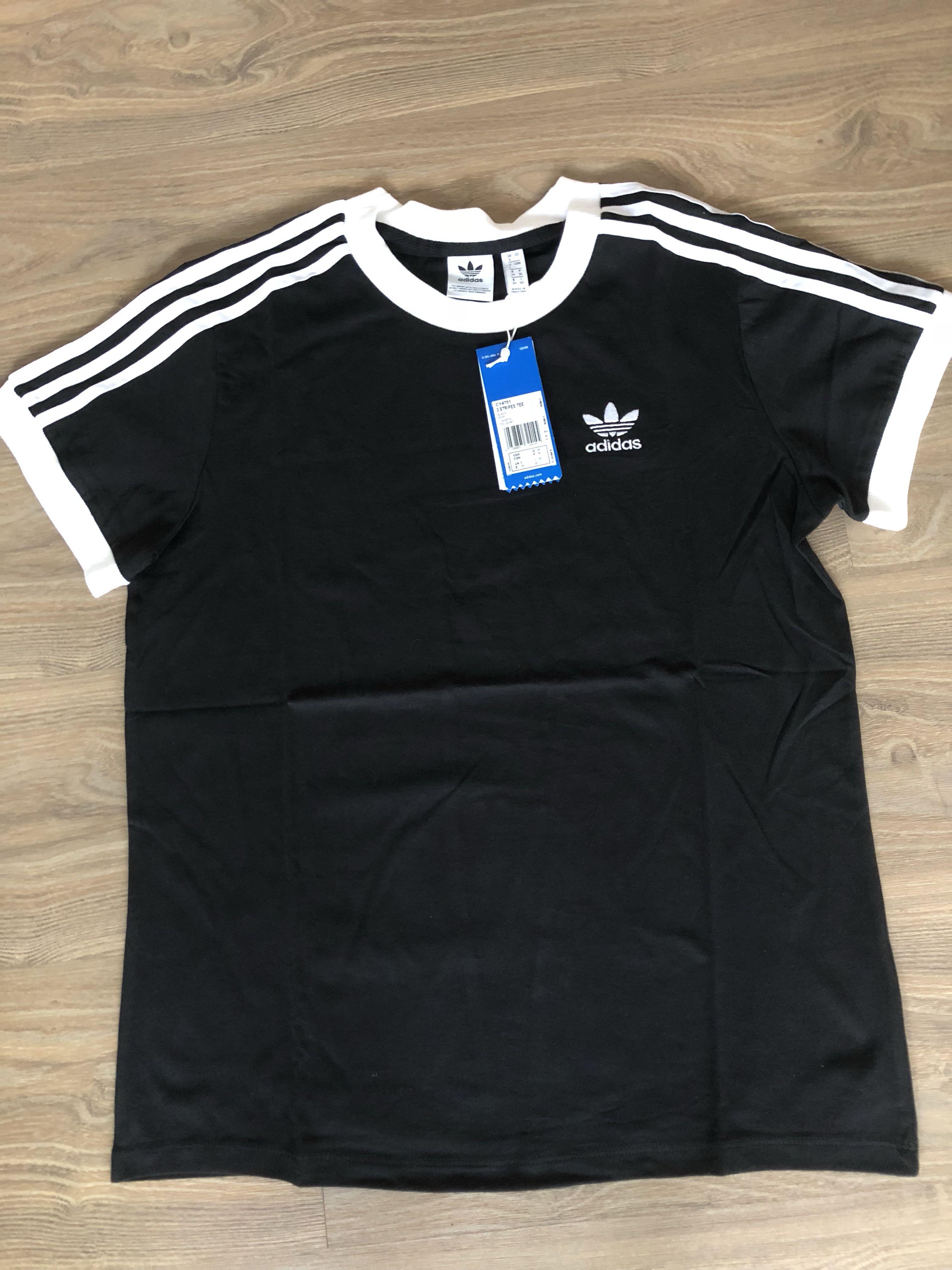 Adidas originals three stripes tee top