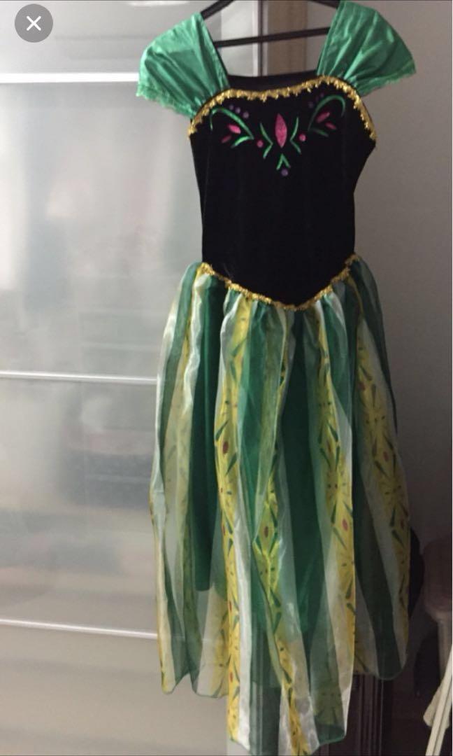 Adult Frozen Anna costume dress, Women 