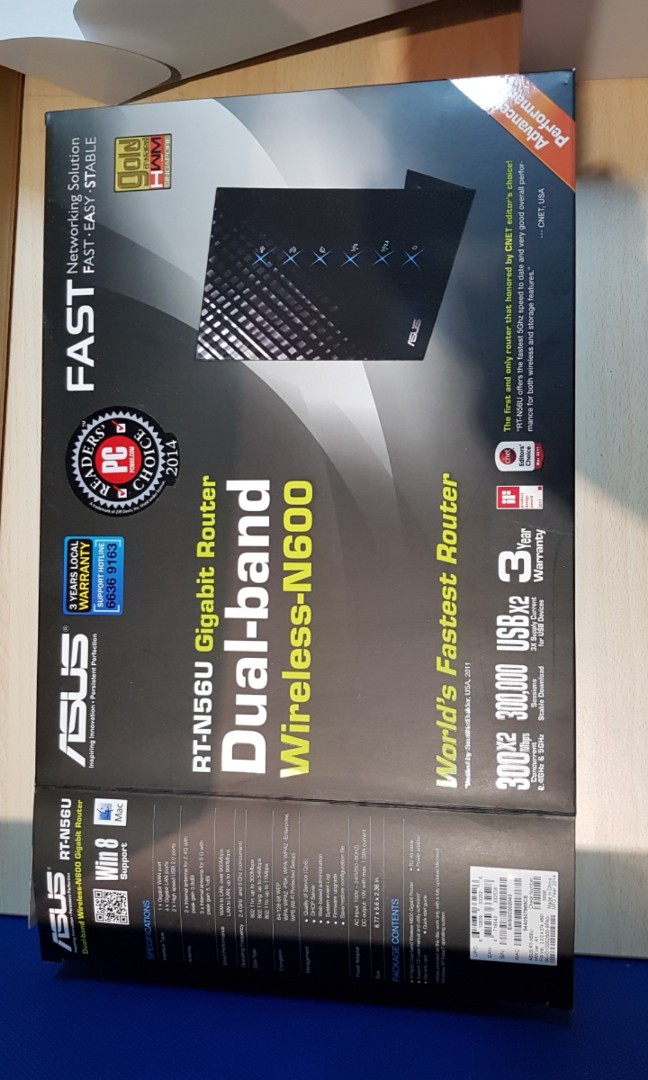 Asus Router RT-N56U Gigabit router, Computers & Tech, Parts ...