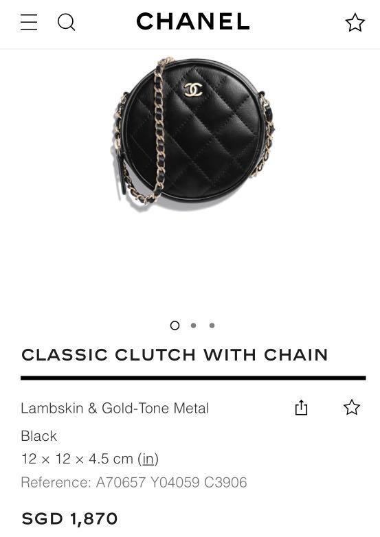 Chanel Lambskin Pink Chain Circle Top Handle Mini Bag – SFN