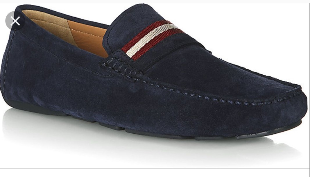 bally blue suede shoes