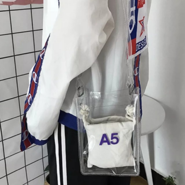 A5 transparent bag on sale
