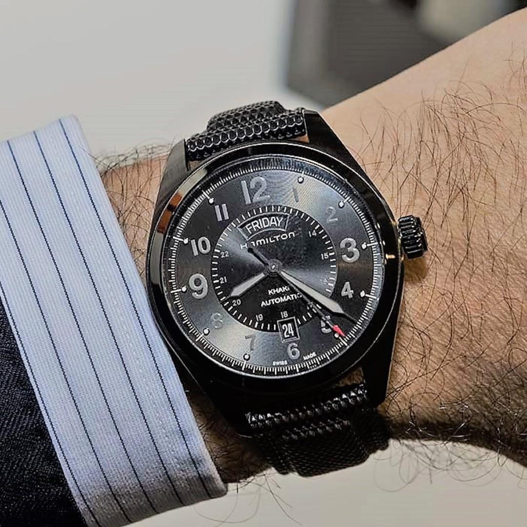 BNIB Hamilton Khaki Field Quartz Swiss Made 40mm H68401735 Mens Watch Mobile Phones Gadgets Wearables Smart Watches on Carousell