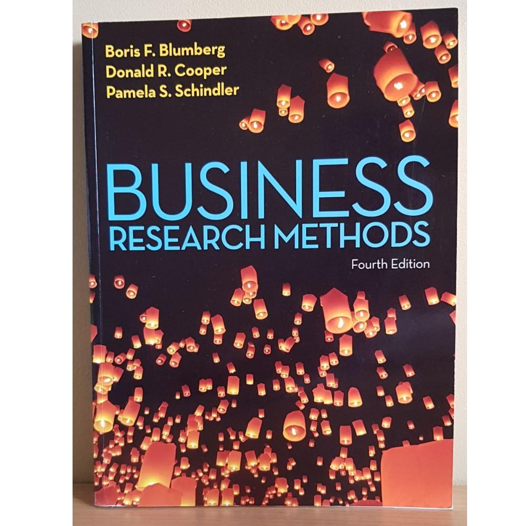 Business Research Methods Forth Edition Boris F Blumberg Donald R
