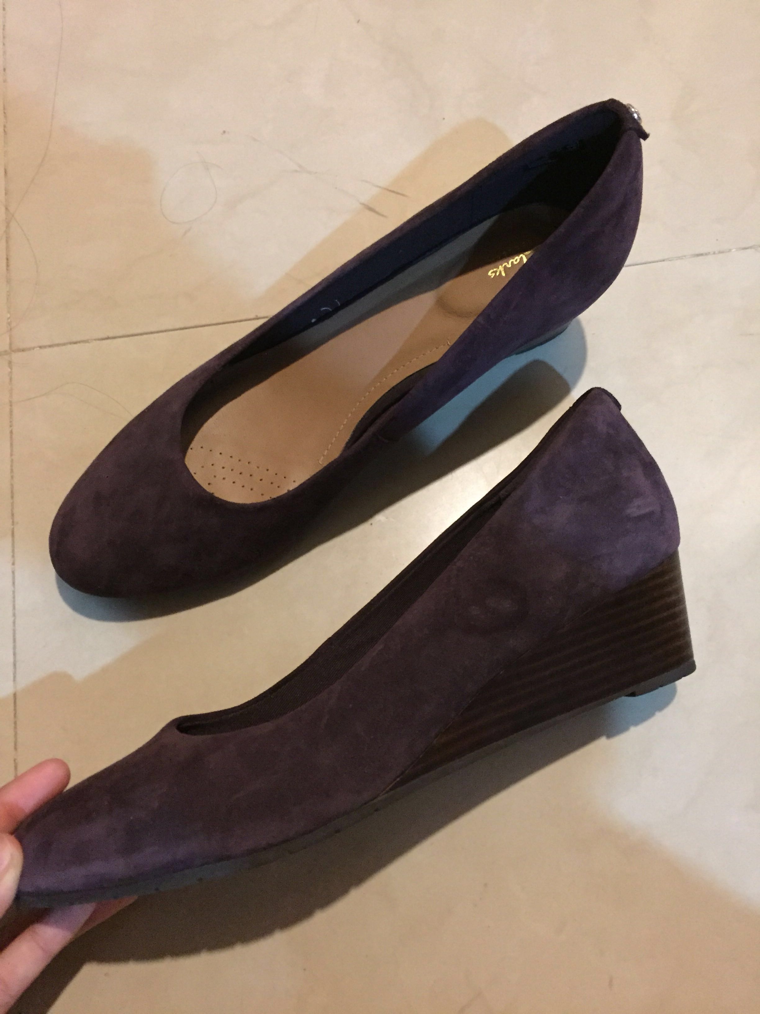 Clarks Vendra Bloom Violet Shoes Women s Fashion Footwear Loafers on Carousell