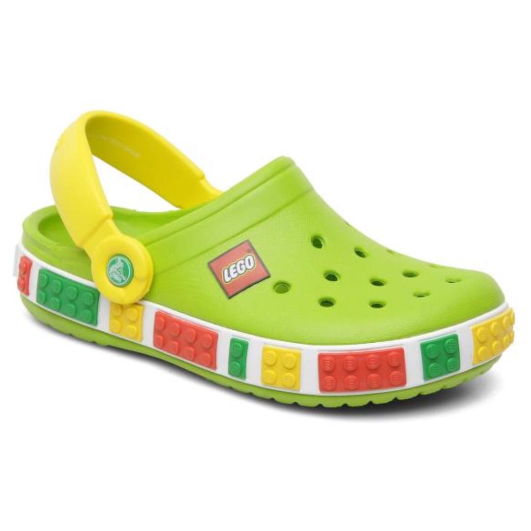 Crocs Crocband Kids - Boys/Girls Lego Clogs (Varsity Green/Yellow), Babies  & Kids, Babies & Kids Fashion on Carousell