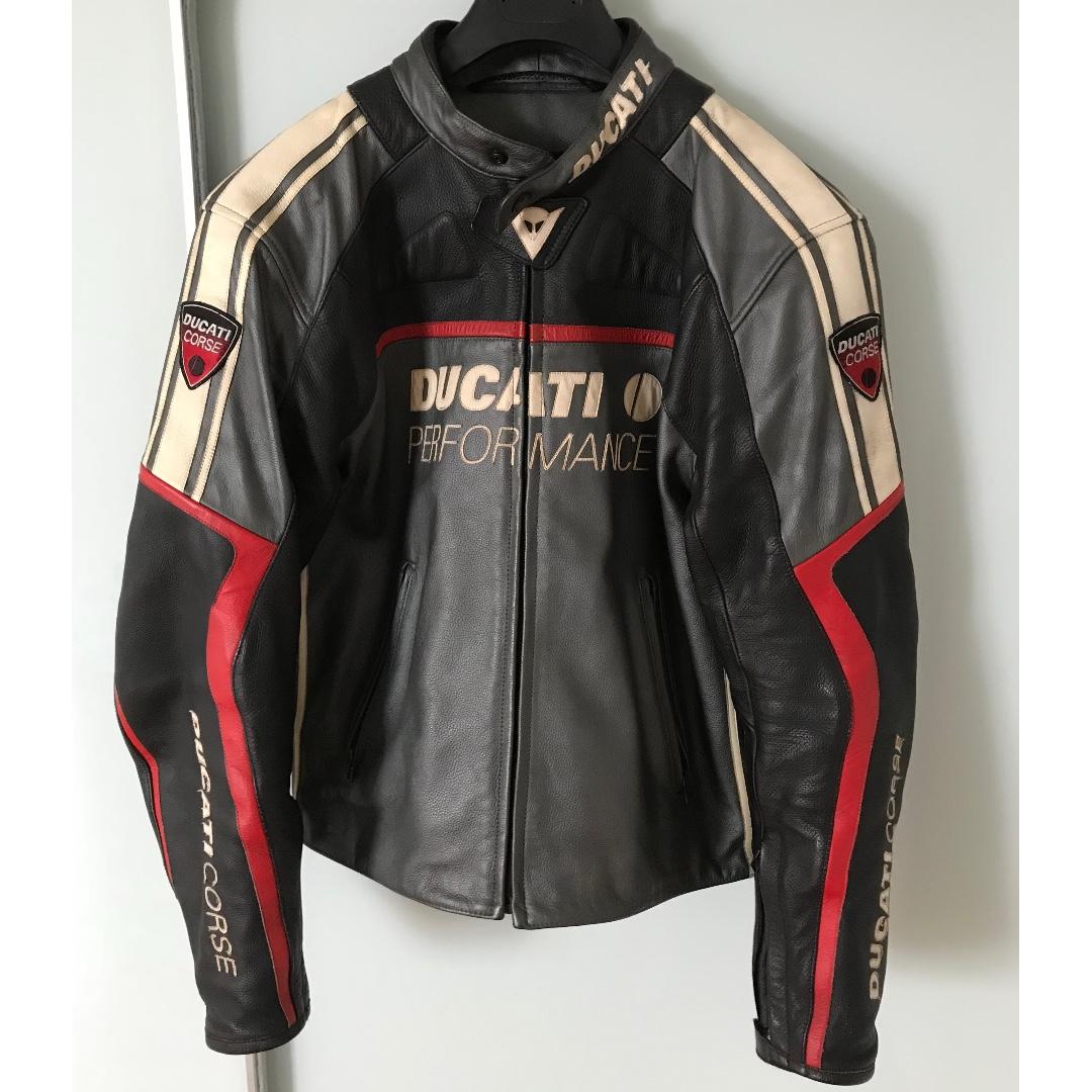 DAINESE Ducati Classic Motor Cycle Leather Jacket Motorcycles