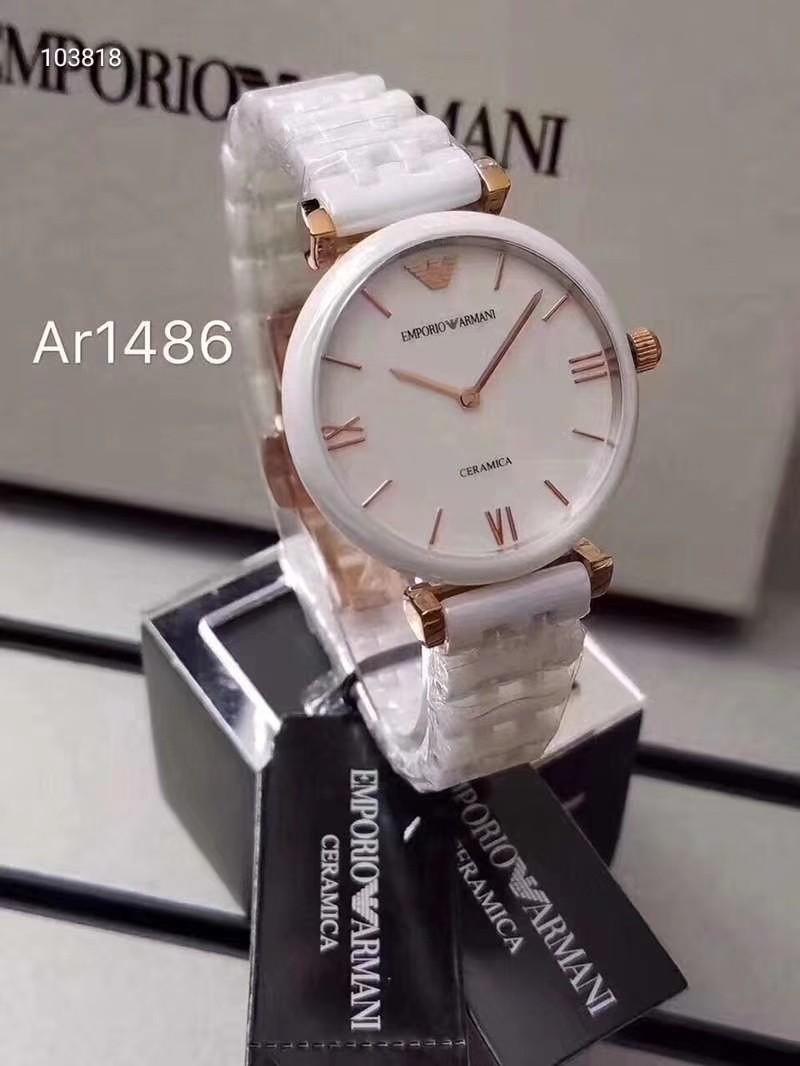 Armani white clearance ceramic watch ladies